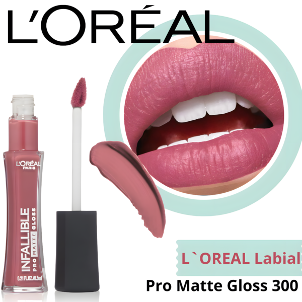 L`OREAL Labial Pro Matte Gloss 300