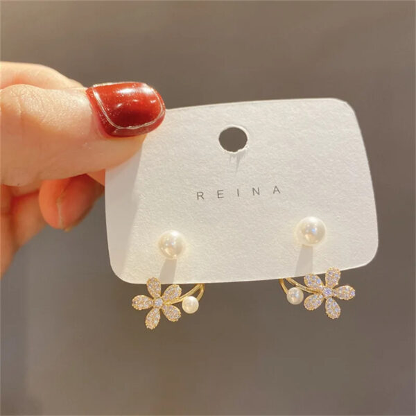 Aretes en Flor de Perla - Imagen 5