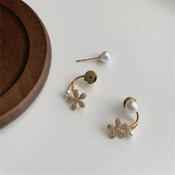 Aretes en Flor de Perla - Imagen 4