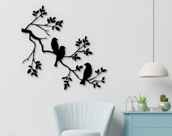 Cuadros, Twig With Birds Art