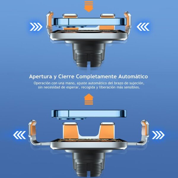 SOPORTE DE TELEFONO PARA AUTO 2 EN 1 CON CARGA RAPIDA 20W, TACTIL - Imagen 4