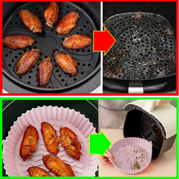 JUEGO DE MOLDES DE SILICON PARA AIR FRYER - Imagen 3