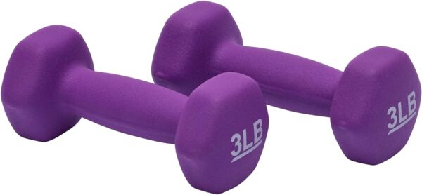 3kg Juego de Mancuernas Fitness Mancuernas Antideslizantes de Superficie Esmerilada para Hombres y Mujeres Ejercicio Pesas Deportivas Equipo de Musculación - Imagen 2