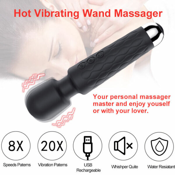 Vibrador Impermeable con 20 Tipo de Fuerzas - Imagen 5